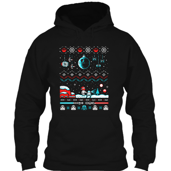 A black t-shirt with the shopify logo