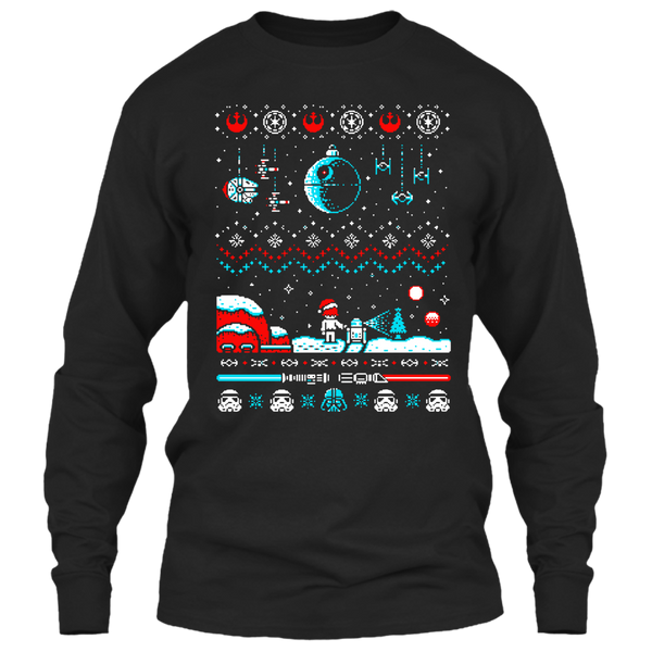 A black t-shirt with the shopify logo