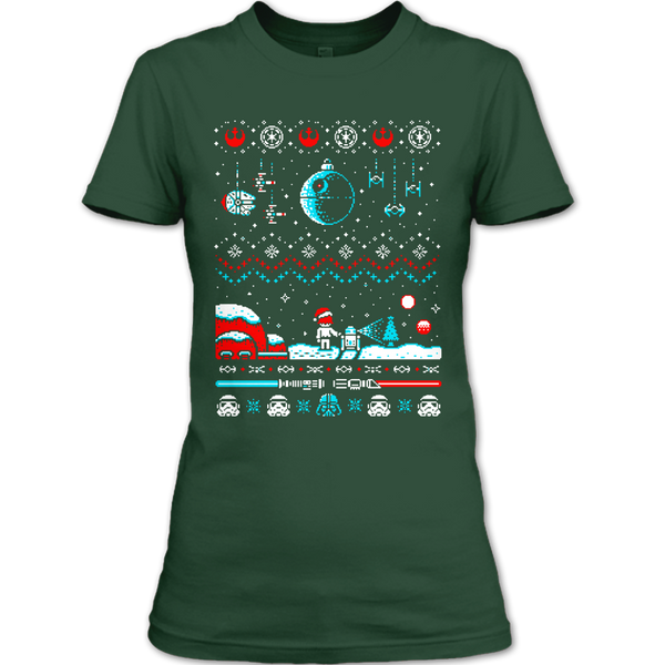 A black t-shirt with the shopify logo