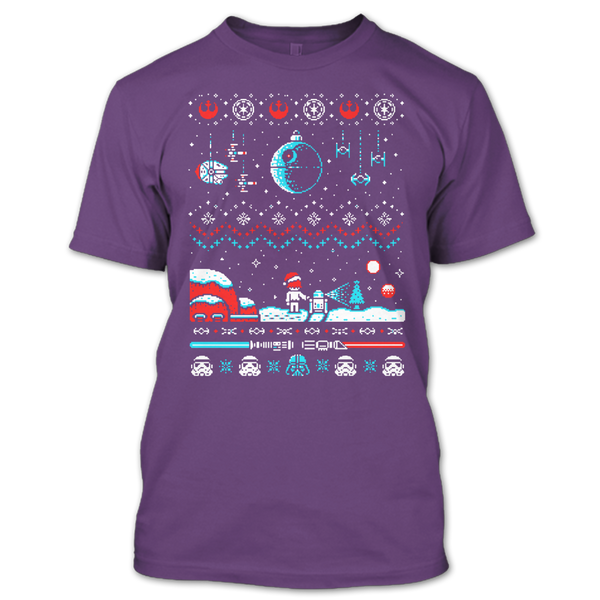 A black t-shirt with the shopify logo