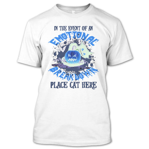 A black t-shirt with the shopify logo