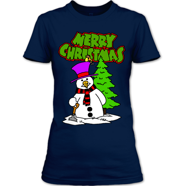 A black t-shirt with the shopify logo