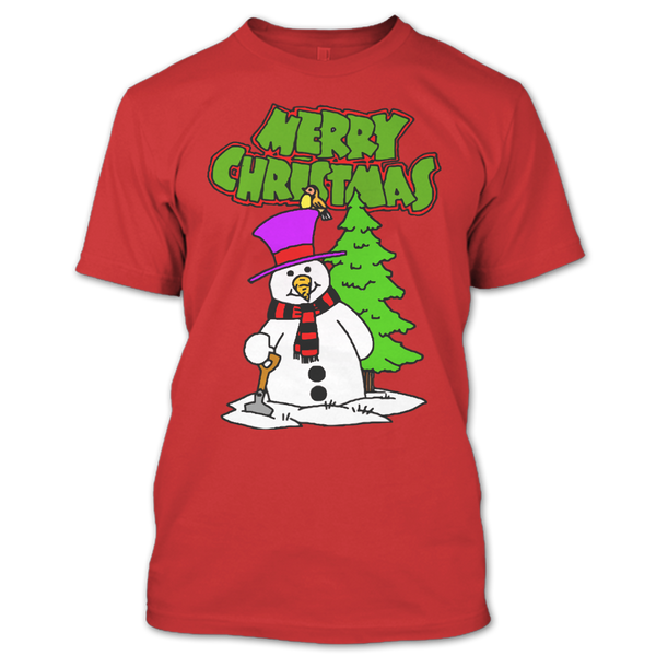 A black t-shirt with the shopify logo