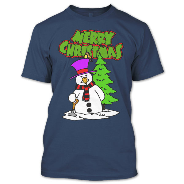 A black t-shirt with the shopify logo