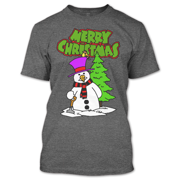 A black t-shirt with the shopify logo