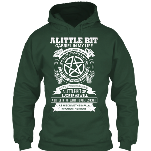 A black t-shirt with the shopify logo