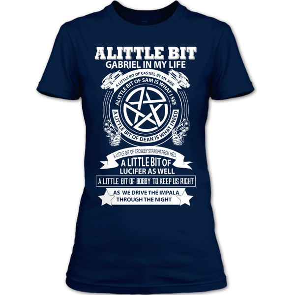 A black t-shirt with the shopify logo