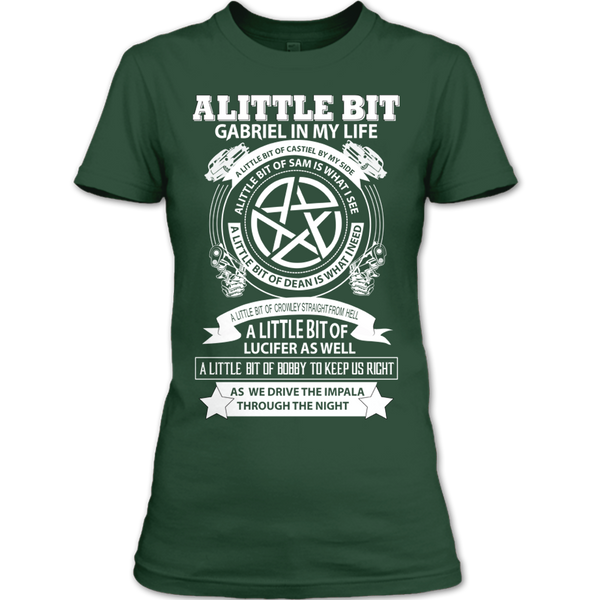 A black t-shirt with the shopify logo