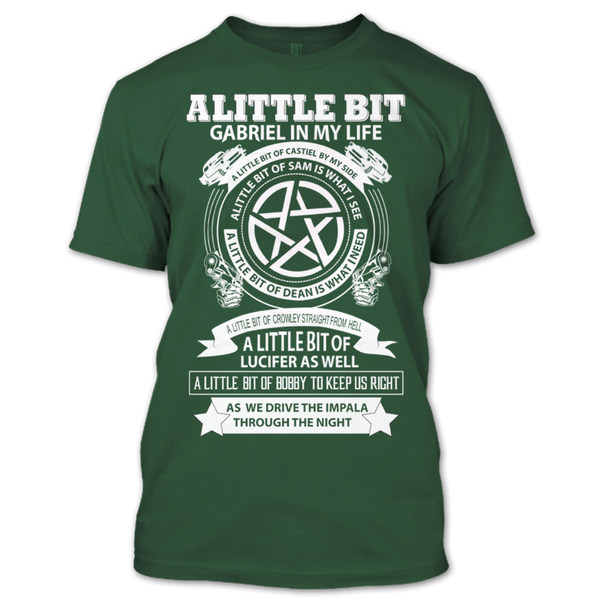 A black t-shirt with the shopify logo