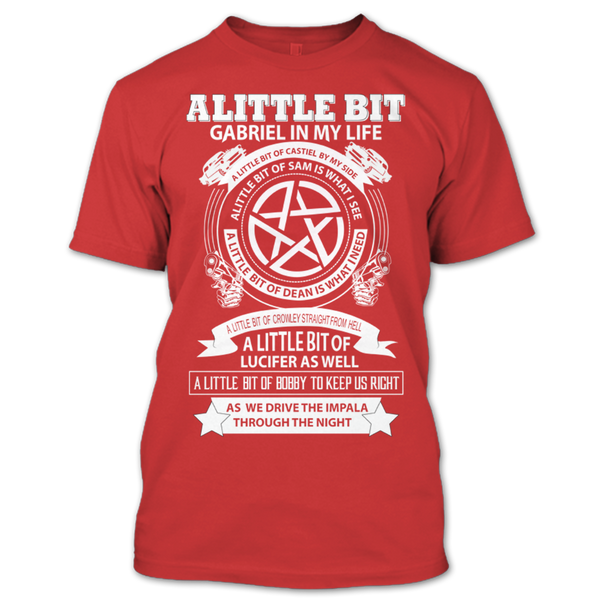 A black t-shirt with the shopify logo