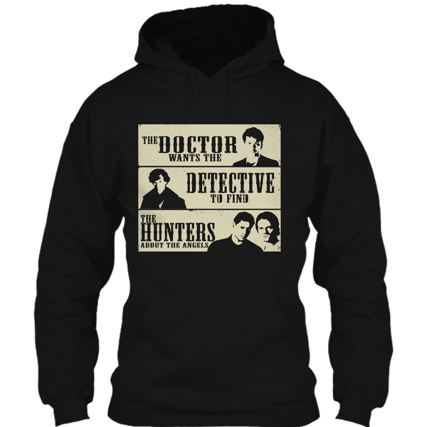 A black t-shirt with the shopify logo