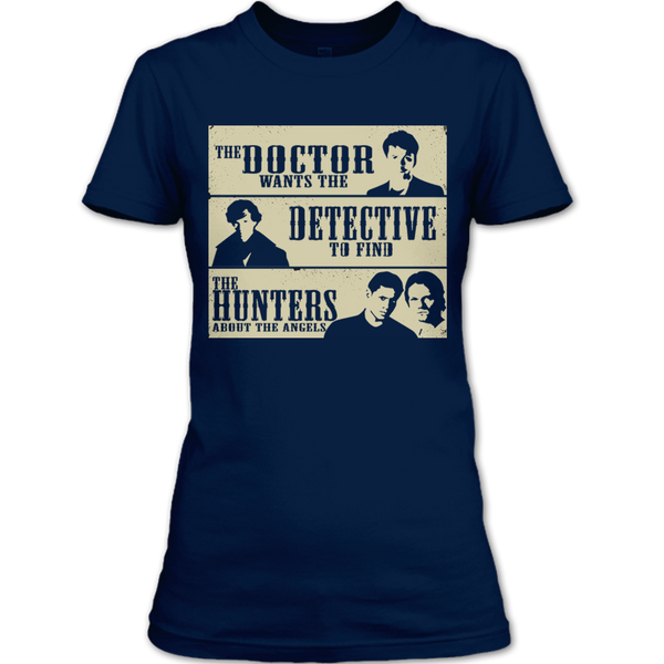 A black t-shirt with the shopify logo