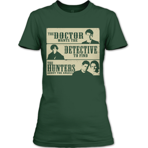 A black t-shirt with the shopify logo