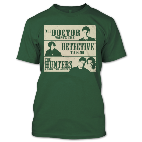 A black t-shirt with the shopify logo