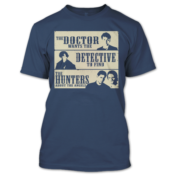 A black t-shirt with the shopify logo