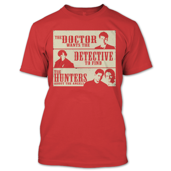 A black t-shirt with the shopify logo