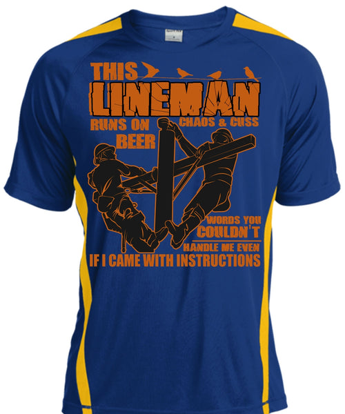 This Lineman Runs On Beer T Shirt, I Love Lineman T Shirt, Cool Shirt