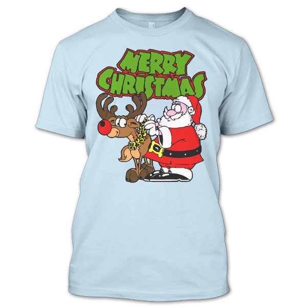 A black t-shirt with the shopify logo