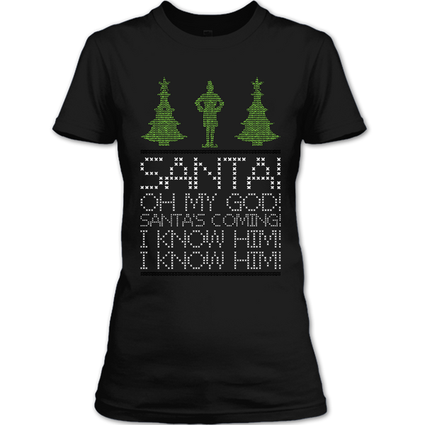 A black t-shirt with the shopify logo