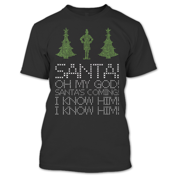 A black t-shirt with the shopify logo