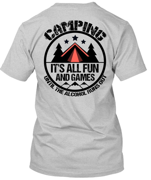 Camping It's All Fun And Games T Shirt, I Love Gaming T Shirt