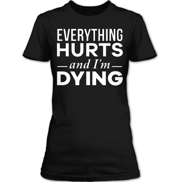 A black t-shirt with the shopify logo