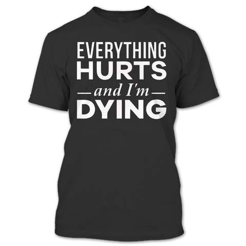 A black t-shirt with the shopify logo