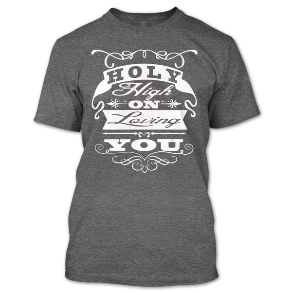 A black t-shirt with the shopify logo