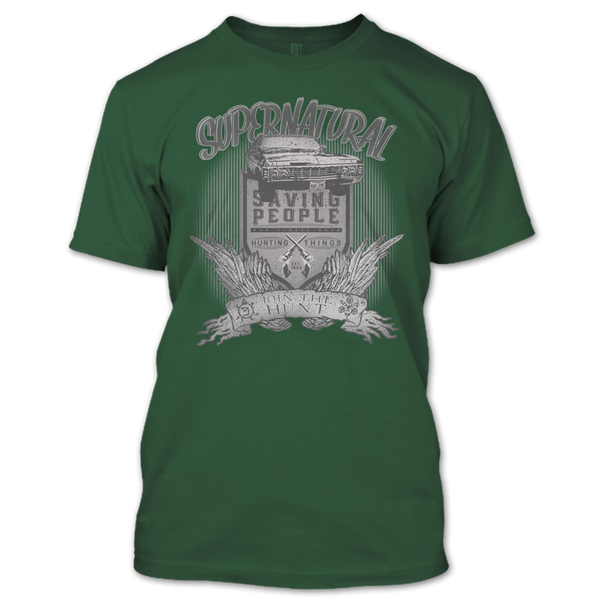 A black t-shirt with the shopify logo