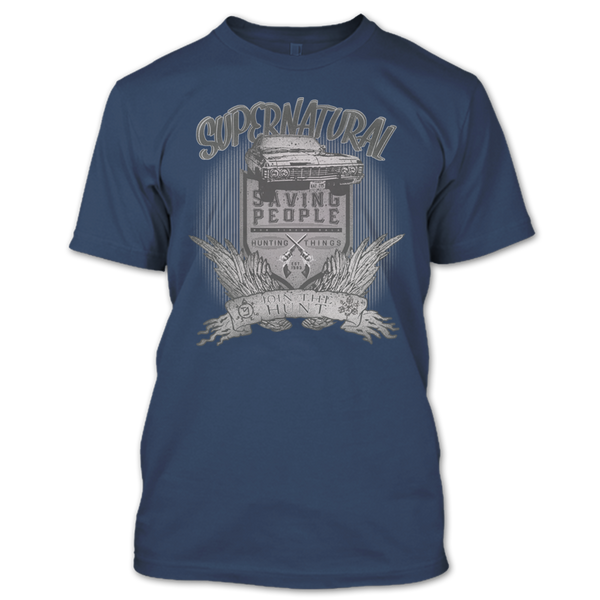 A black t-shirt with the shopify logo