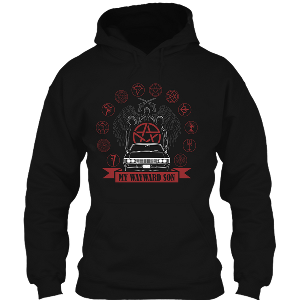 A black t-shirt with the shopify logo