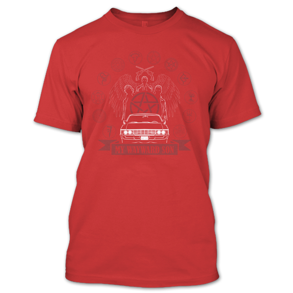 A black t-shirt with the shopify logo