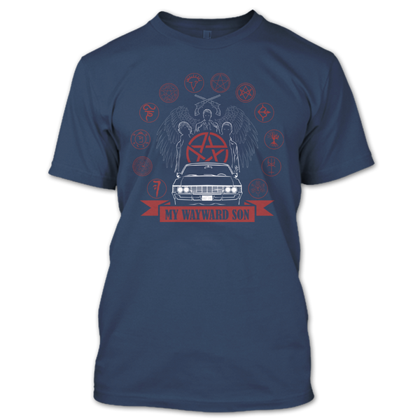 A black t-shirt with the shopify logo