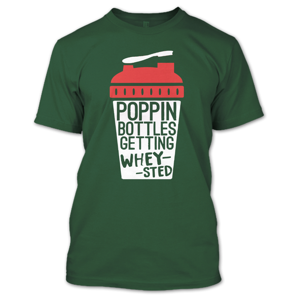 A black t-shirt with the shopify logo