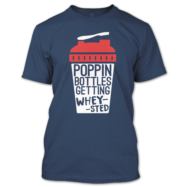 A black t-shirt with the shopify logo