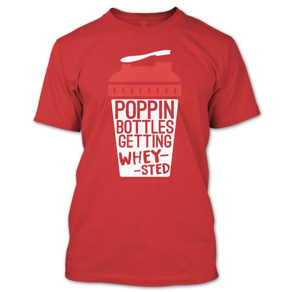 A black t-shirt with the shopify logo