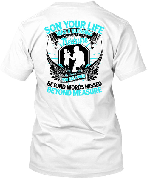 A black t-shirt with the shopify logo