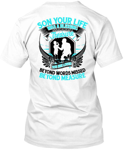 A black t-shirt with the shopify logo