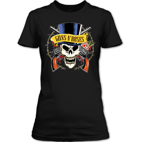 A black t-shirt with the shopify logo