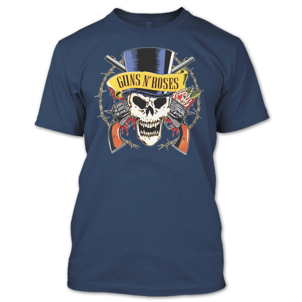 A black t-shirt with the shopify logo