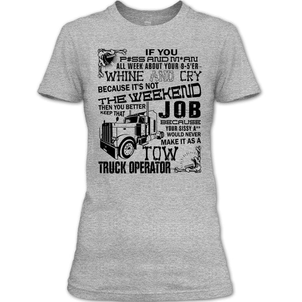 Tow Truck Operator T Shirt, Coolest Trucker T Shirt