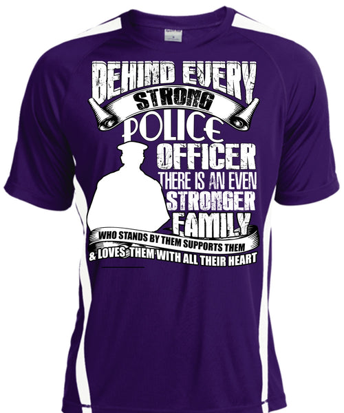 Strong Police Officer T Shirt, Stronger Family T Shirt, Cool Shirt