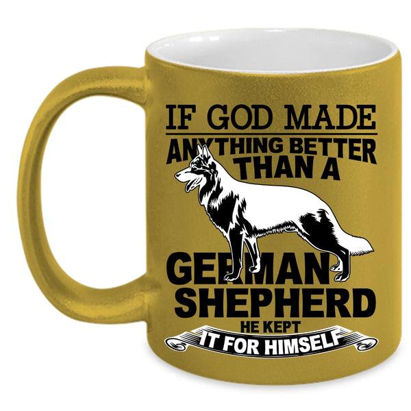 Awesome Dog Lovers Coffee Mug, Cool German Shepherd Accent Mug