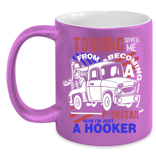 Cool Towing Coffee Mug, Become Tow Truck Driver Coffee Cup
