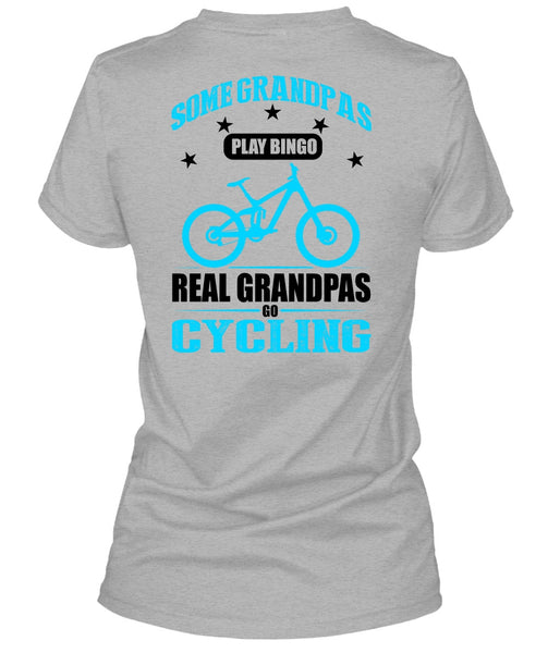 Real Grandpas Go Cycling T Shirt, I Love Biking T Shirt