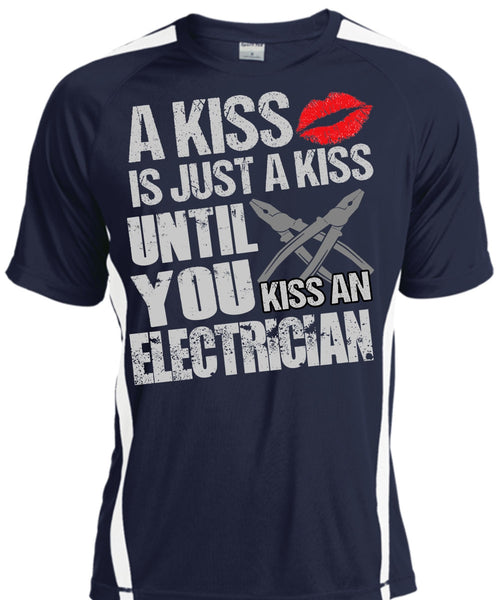 Kiss An Electrician T Shirt, I Love Electrician T Shirt, Cool Shirt