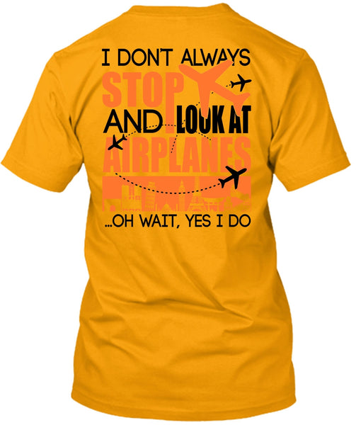 Look At Airplanes T Shirt, I Love Aiplanes T Shirt