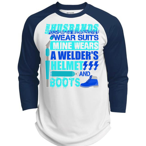 Some Husbands Wear Suits T Shirt, I Love Wife T Shirt, Awesome T-Shirts  (Polyester Game Baseball Jersey)