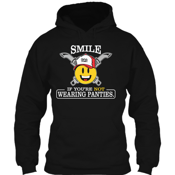 A black t-shirt with the shopify logo