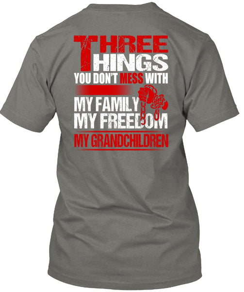 My Family My Freedom My Grandchildren T Shirt, Being A Grandkid T Shirt